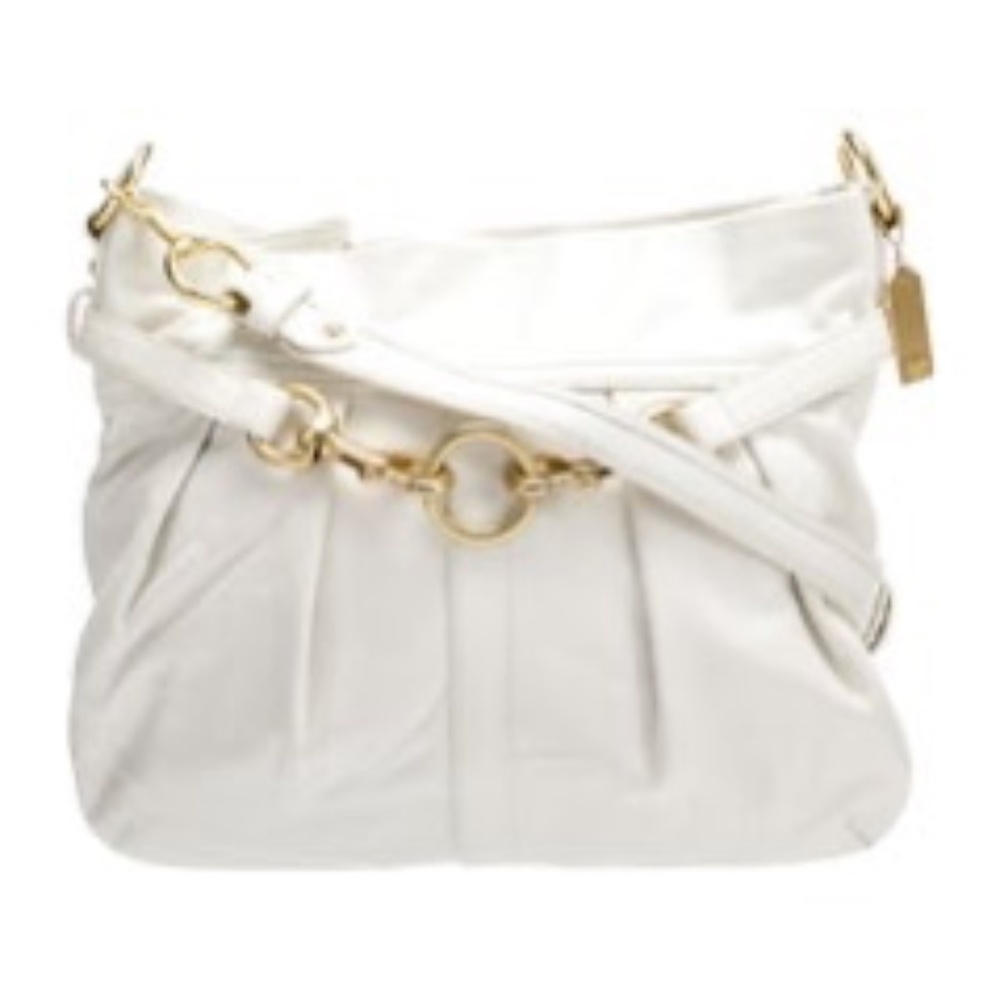 💲SALE💲 REDUCED 20%. Host Pick! NWT Coach White Leather Shoulder Bag